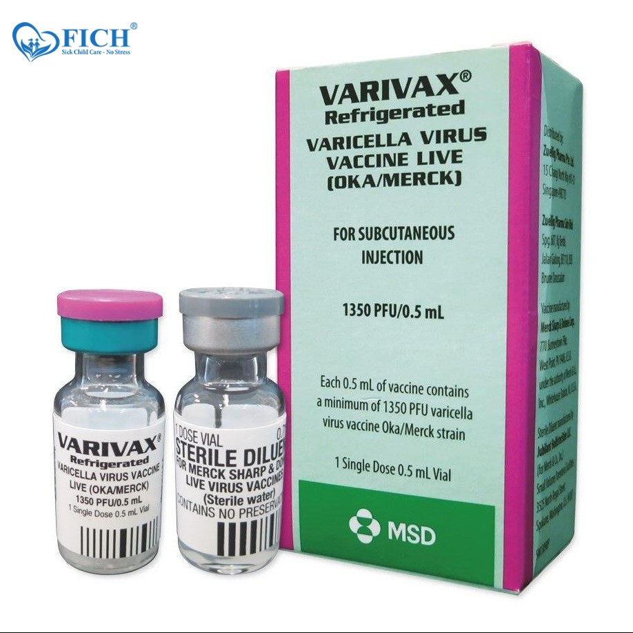 VẮC XIN VARIVAX (MỸ) PHÒNG BỆNH THỦY ĐẬU